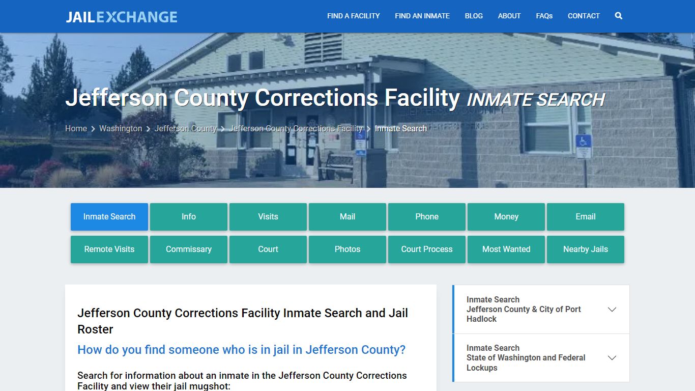 Jefferson County Corrections Facility Inmate Search - Jail Exchange